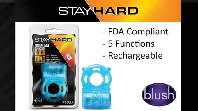 Blush Introduces Rechargeable Cock Ring to 'Stay Hard' Collection