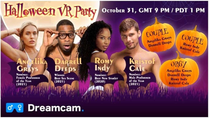 Top Platforms Set Live 'Halloween VR Party' Cam Show Today