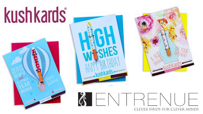Entrenue Named Exclusive U.S. Distributor of New 'KushKards,' 'NaughtyKards'