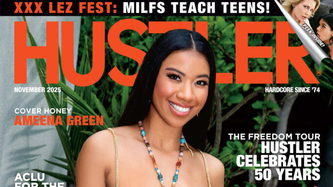 Ameena Green Is Hustler's 'Cover Honey' for November