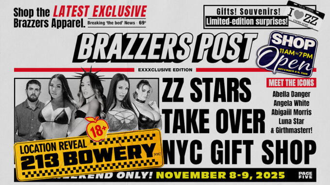 Brazzers Announces Pop-Up Gift Shop in NYC