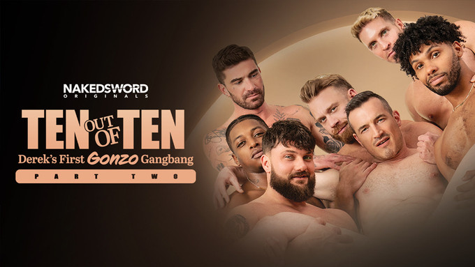 Derek Kage Stars in 2nd Installment of Gangbang Release From NakedSword