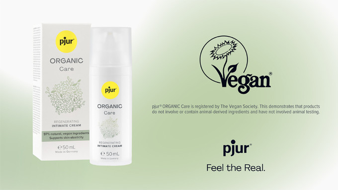 pjur Organic Care Awarded Vegan Trademark by Vegan Society